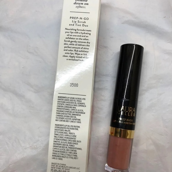 NIB! Laura Geller Prep-n-Go Lip Scrub & Tint Duo - Picture 7 of 16